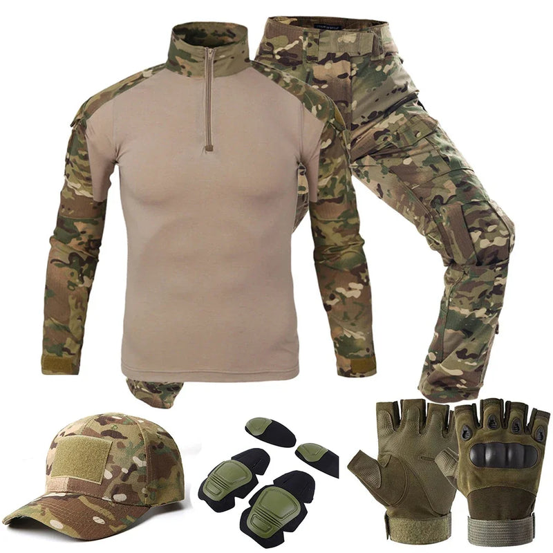 Conjunto Tático Camuflado Bravo