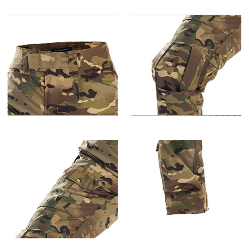 Conjunto Tático Camuflado Bravo – Roupas para Airsoft, Paintball e Pesca | Alta Resistência e Conforto