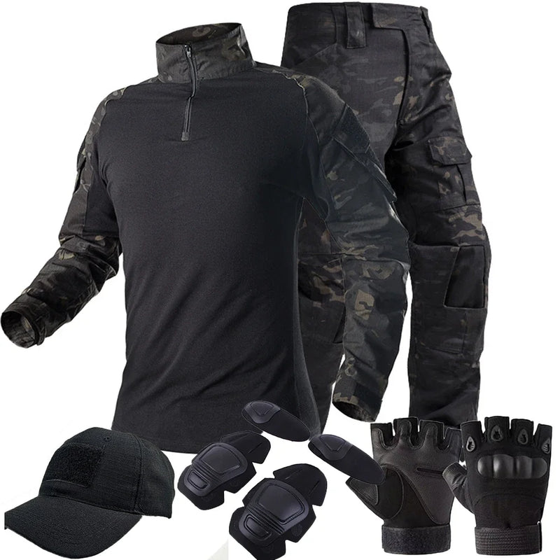 Conjunto Tático Camuflado Bravo – Roupas para Airsoft, Paintball e Pesca | Alta Resistência e Conforto5