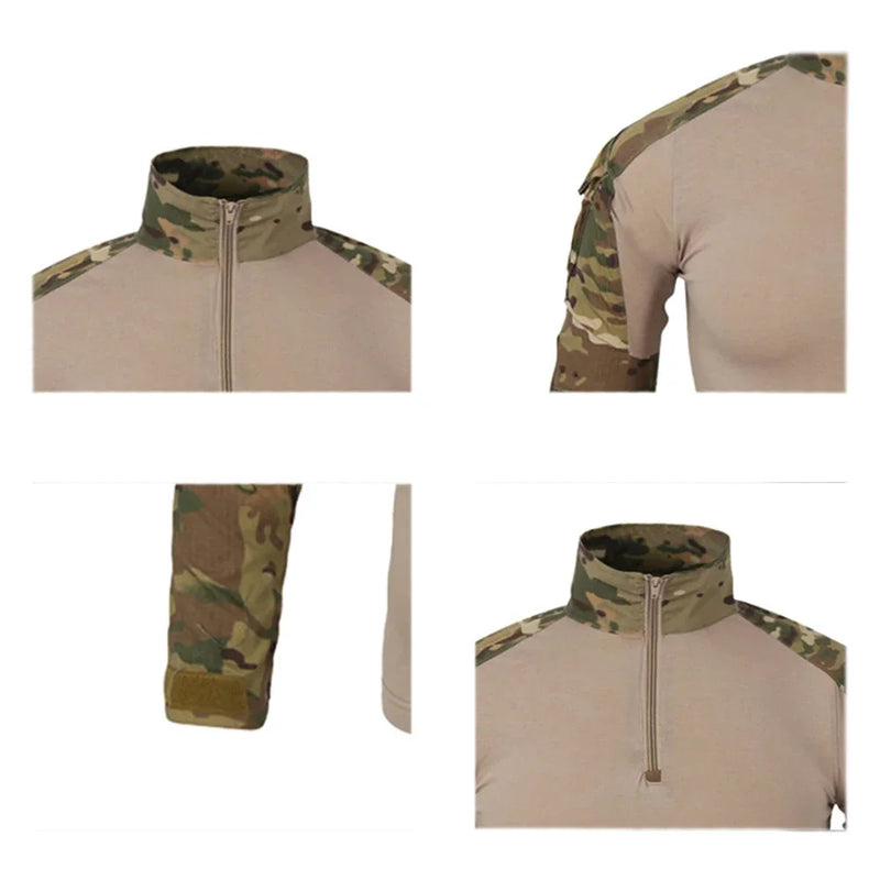 Conjunto Tático Camuflado Bravo – Roupas para Airsoft, Paintball e Pesca | Alta Resistência e Conforto