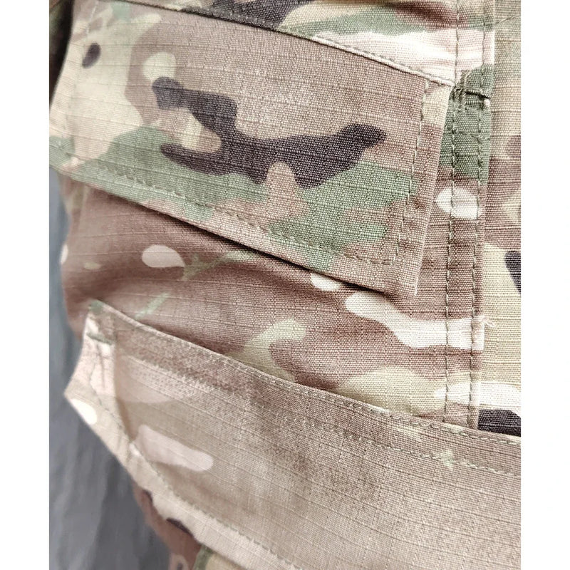 Conjunto Tático Camuflado Bravo – Roupas para Airsoft, Paintball e Pesca | Alta Resistência e Conforto