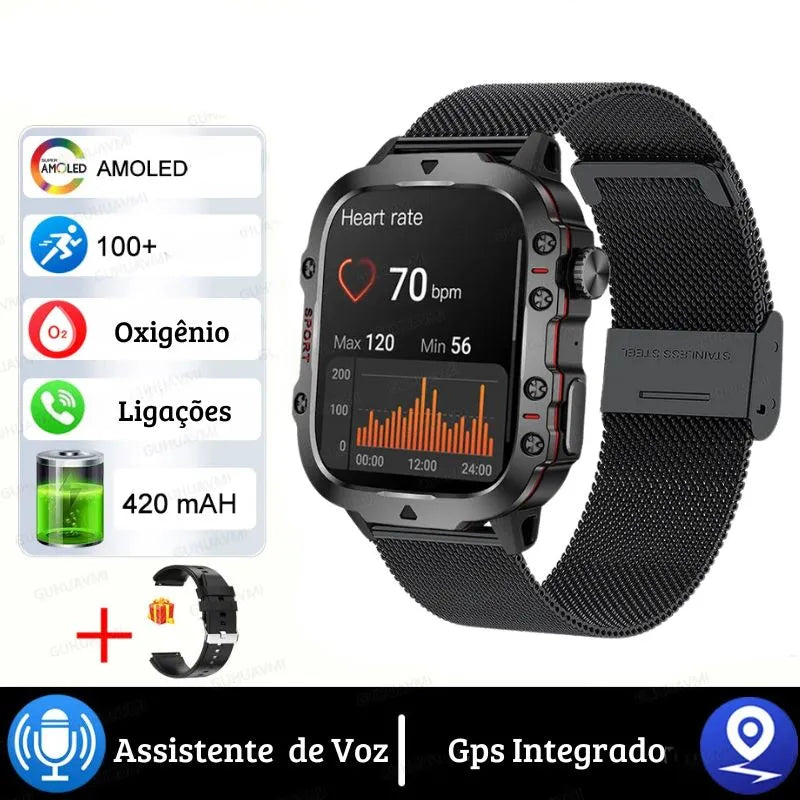 Relógio Militar Inteligente: Smartwatch