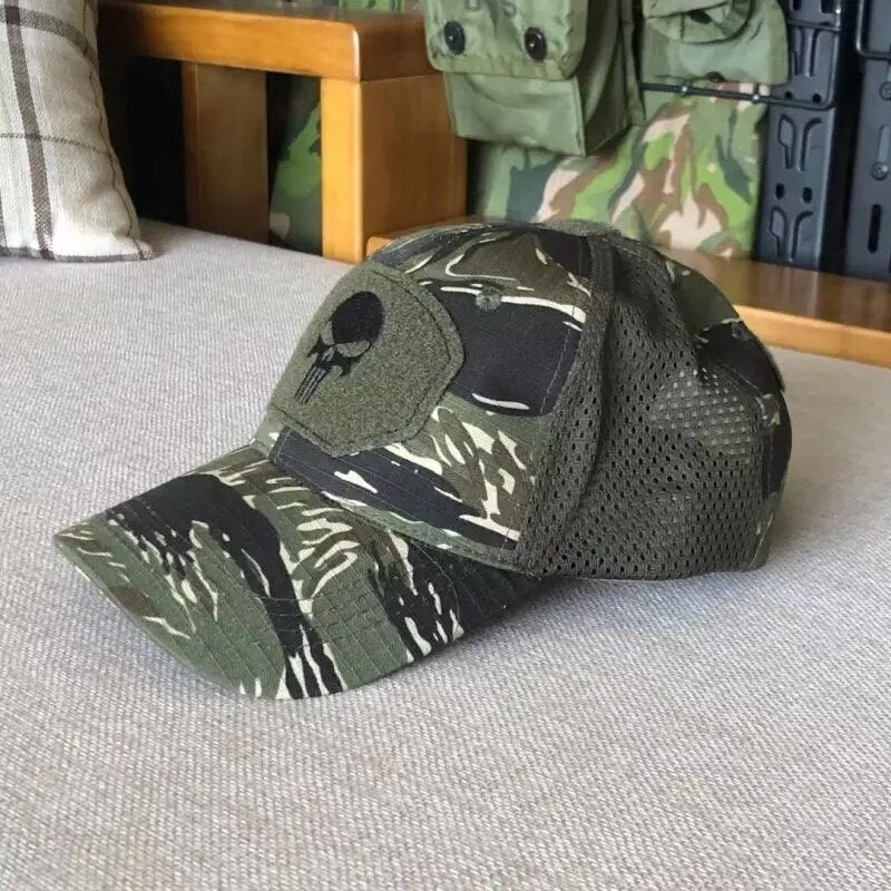 Boné Tático Bravo: Camuflagem Militar